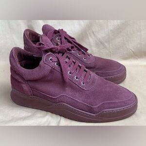 Filling Pieces Low Top Purple Suede Sneaker Shoes Size 39/40 US 7/8